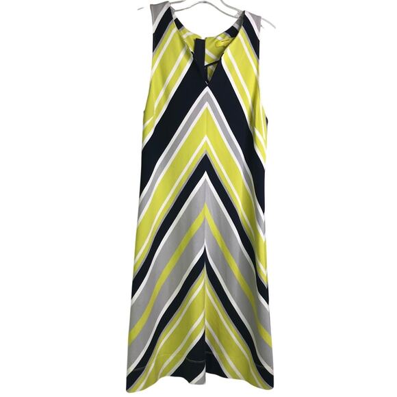 Banana Republic Dress Womens 6P Multi Color Milly Collection Sleeveless Striped - Picture 1 of 6